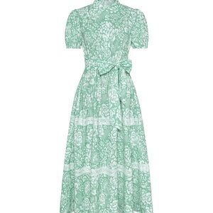 Grace Karin Green Floral Maxi Dress